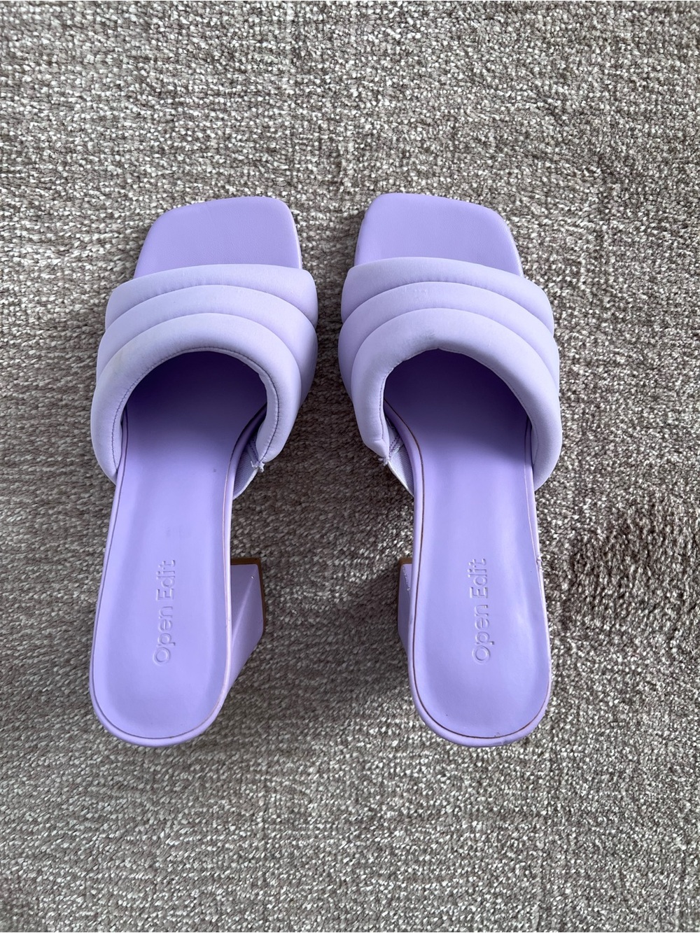 Open Edit Purple Mules